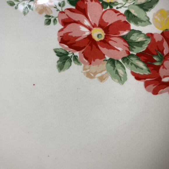 Pioneer Woman Pasta Bowl 7.5 Inch Red White Floral Print - Picture 5 of 5